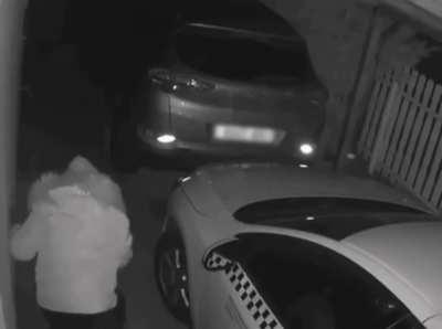 Trying to break a car window. unexpectedly, window fights back