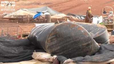 While you were eagerly following the US elections, Israel was demolishing an entire palestinian community’s residential compound (Khirbet Humsah), leaving 74 people, 41 of them minors, homeless.