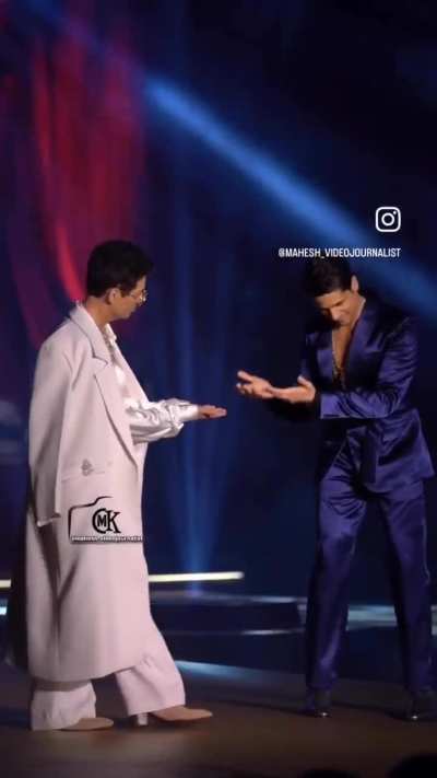 Sidharth Malhotra and Karan Johar walk at Ajio Luxe