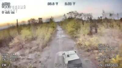 Fiber-optic FPV drones strike multiple Ukrainian vehicles- Kursk Region 