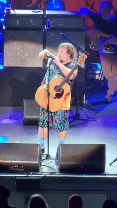 Jack Black has a question.