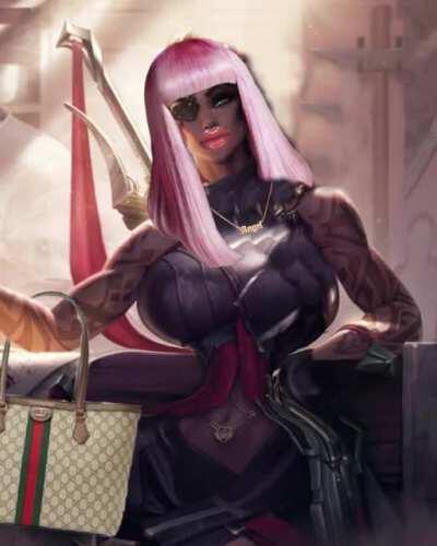 Idk if this has been done before but its all I could think of now I’ve started playing Samira (yes graphic design is my passion😌)