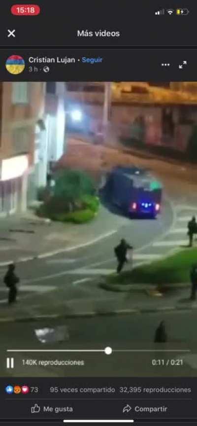 Fueron los del ESMAD los que quemaron el hotel