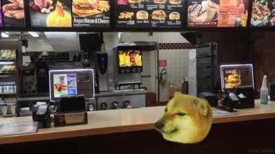 He finally has a cheemsburbger. The true happiness.(Sorry for the crosspost btw.