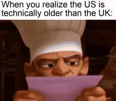 The US was declared in 1776, the UK was formed in 1801