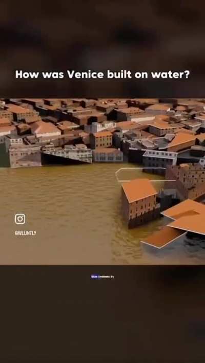 How was Venice built on WATER?