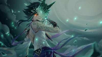 I made a lightly animated xiao wallpaper in wallpaper engine (link in comments)