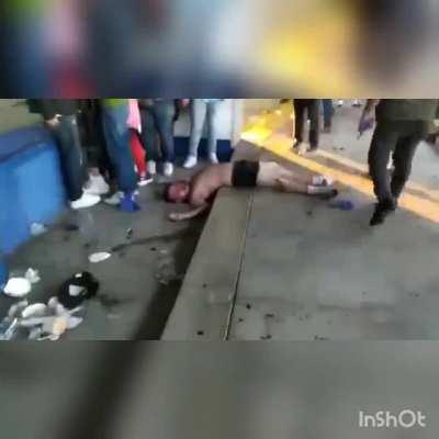 aftermath of yesterday's confrontation in a soccer game