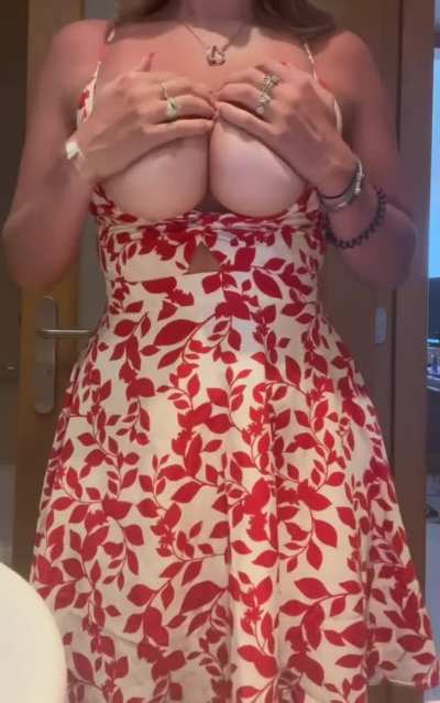 adorable British slut in a sundress! 