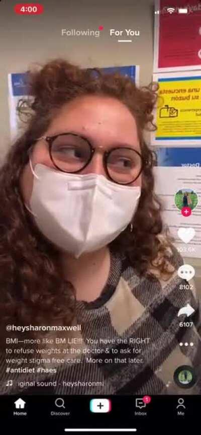 refusing to be weighed at a DOCTORS office