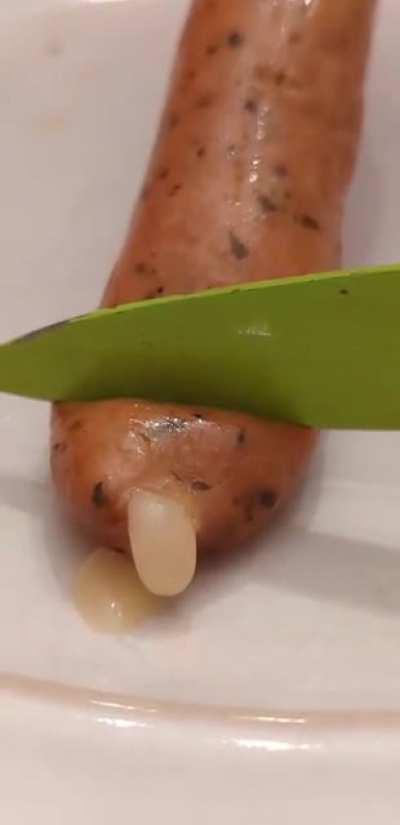 This cheese filled sausage