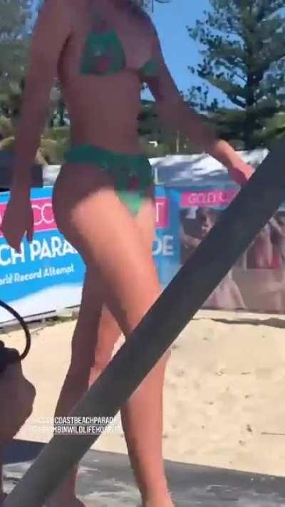 Emily goddess of the beach runway