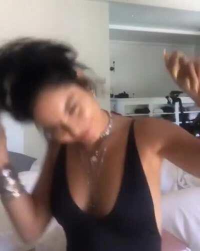 Vanessa bouncing around