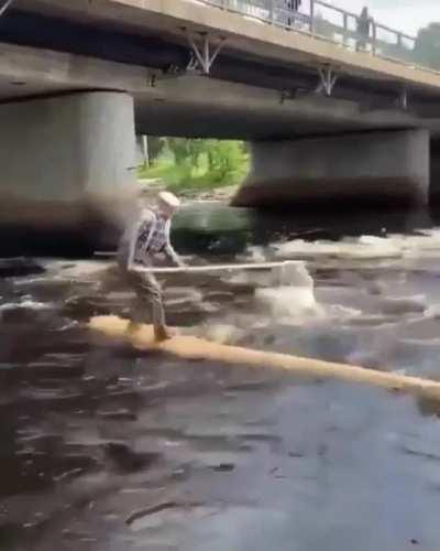 NOPE! Hats off to this badass human who looks around 2x my age though.