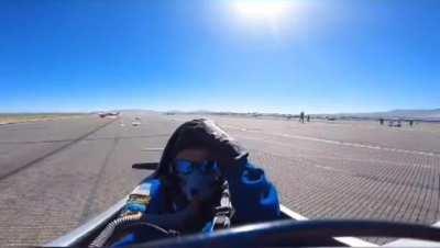 Getting clipped by an airplane