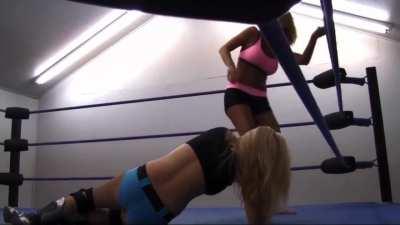 Poor KRlSTlN gets her throat stepped on and gets kicked around, even in the stomach