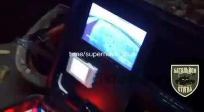 Ukrainian Stugna battalion using a DIY kamikaze drone to strike Russian trench