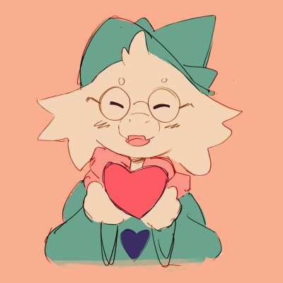 Ralsei give you his heart! Wait why is it moving?