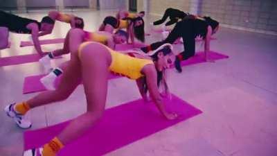 Dua Lipa shaking her famous ass