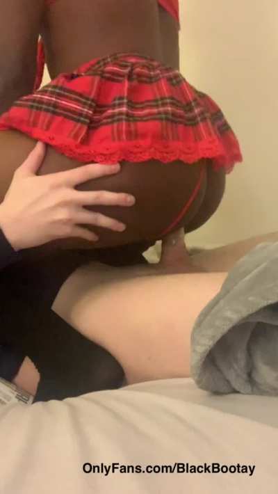 Can I practice riding cock with you? I’ll wear my school girl outfit ;p