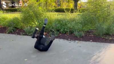 Skild AI’s humanoid robot vaults, flips, crawls, and jumps—showcasing advanced agility, balance, and adaptive intelligence