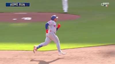 [Highlight] [Highlight] Francisco Alvarez ties the game with a solo home run six inches above the zone.