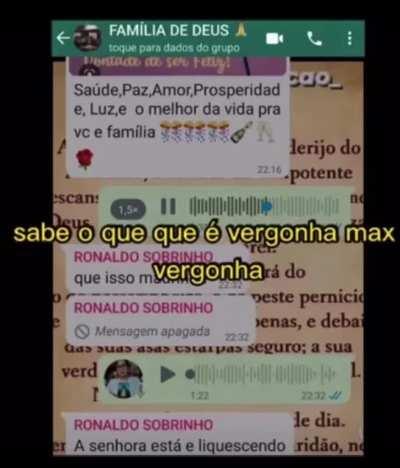 A única pessoa na “Família de Deus” que vale alguma coisa é essa tia/avó/madrinha