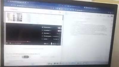 Laptop monitor went crazy (ignore the crappy camera quality)