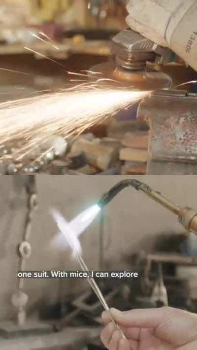 This guy makes museum quality suits of armour for cats and mice.