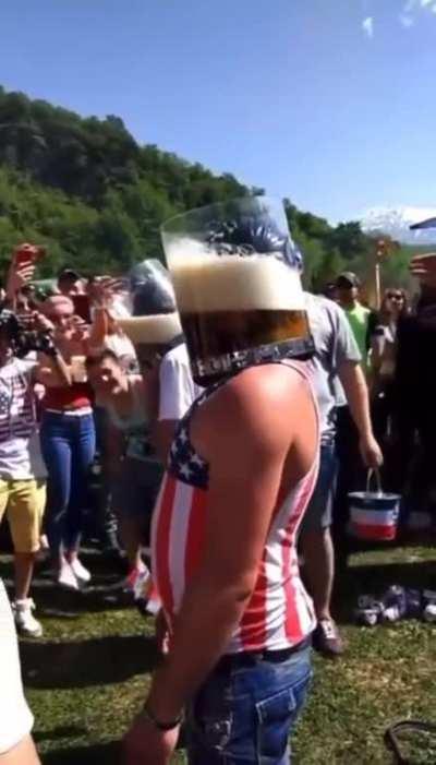 Beer helmet
