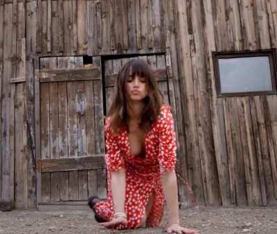 Ana de Armas looks sexy on all fours