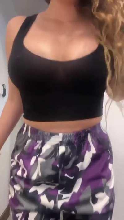 What would you put between my tits? 😏 use the free trial for my OF 💋 and tell me about it there 