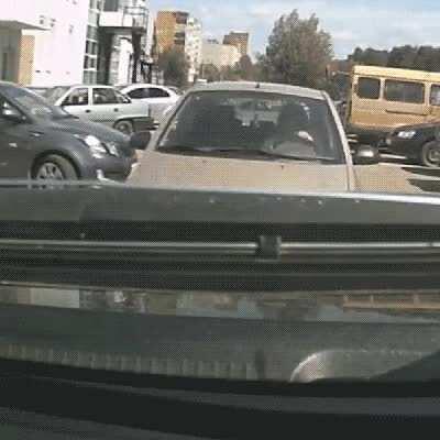 WCGW reading a text while driving in a parking lot...
