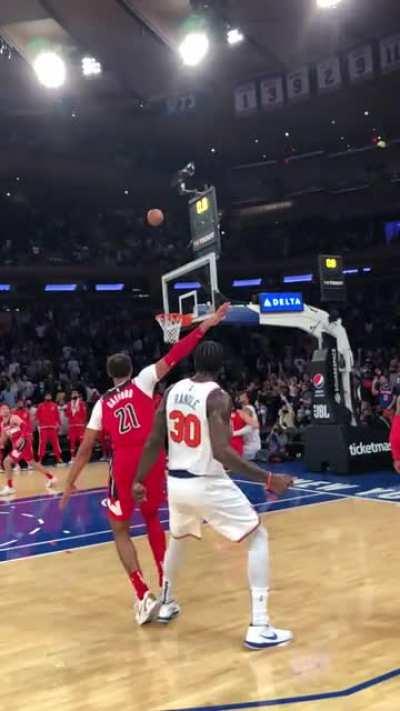 my view of the julius buzzer beater tonight