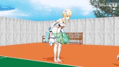 Cursed Hu Tao Tennis