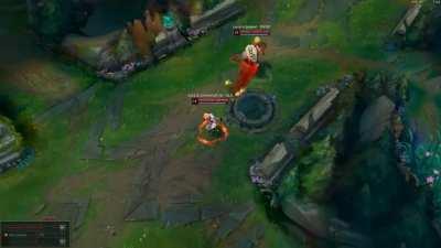 I took Canon on mid lane, Ezreal started to spam pings on me. So I told him: 