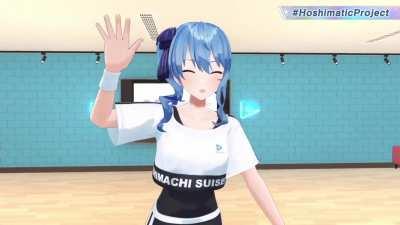 Sui-chan got teased for hiding her tummy