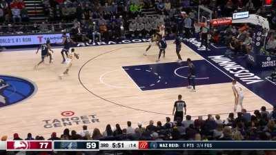 [Highlight] Naz Reid makes a business decision as John Collins throws down his daily baptism