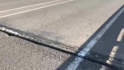 This bridge on a russian highway