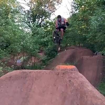 HMRB while I do a trick called a skull crusher, which didn’t get its name by accident