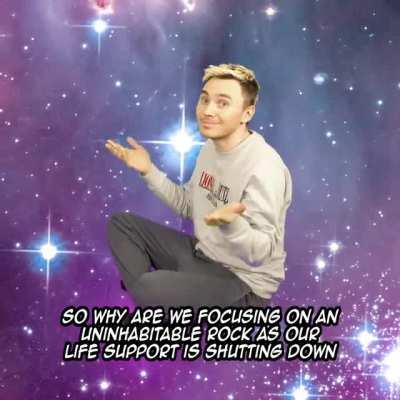 I wrote a little ditty about how musk is using the accepted cultural belief in space colonization as progress to make money and curry favour socially