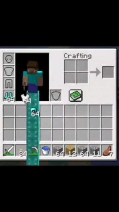 When you accidentally shift click your items and craft a stack