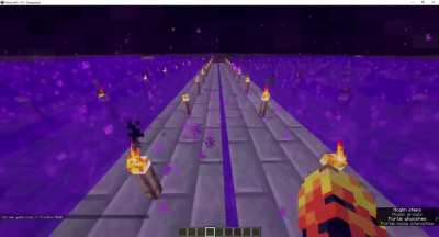 My Friend made the World's fastest Hoglin Farm for Vanilla minecraft using glitched portals.. It produces 1,1million Items per hour.