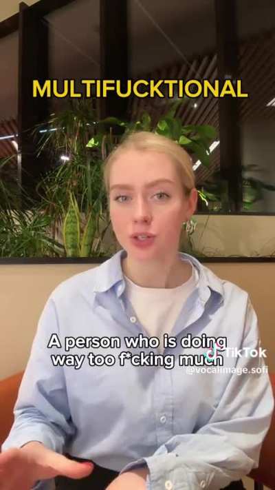 The word of the day is MultiF*CKtional