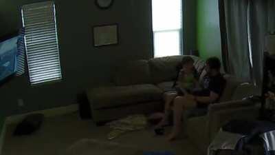 Dad surfing reddit reacts just in time