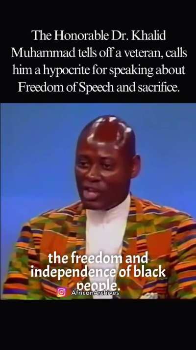 The late Dr Khalid Abdul Muhammad exposed the racism that black soldiers have experienced during World War II!