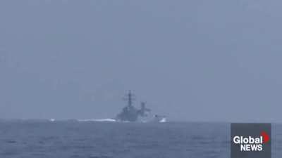A Chinese warship provoked a US destroyer in the Taiwan Strait. During a joint US-Canadian mission, the Chinese ship approached the destroyer at a distance of less than 135 metres and twice blocked its path.