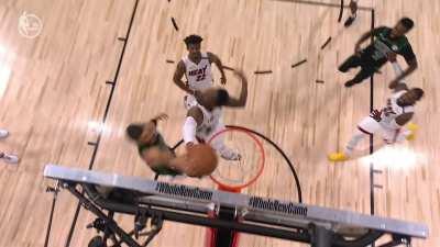 [Highlight] Second greatest block in NBA playoff history? Bam Adebayo stuffs a game-tying dunk attempt by Tatum