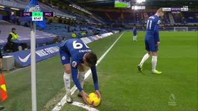 Werner hurting himself after trying to take the corner