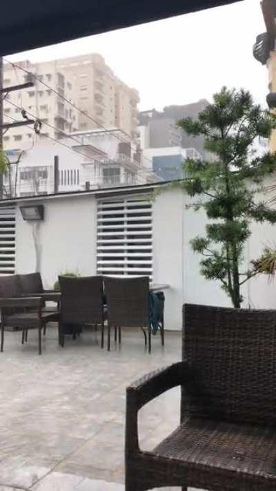 After weeks of extreme heat, rain in Santo Domingo